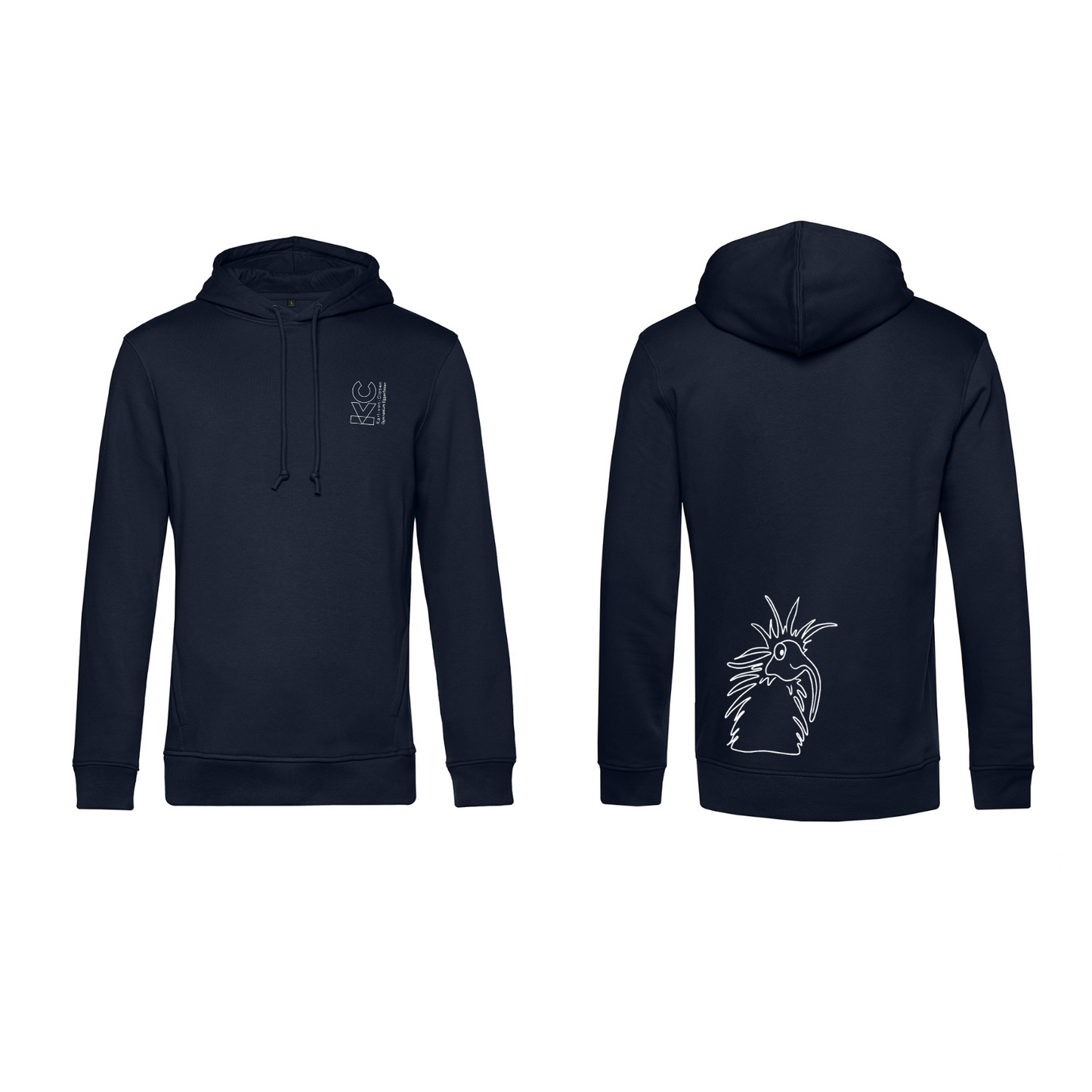 KVC Hoodie Doppeldruck umrandet