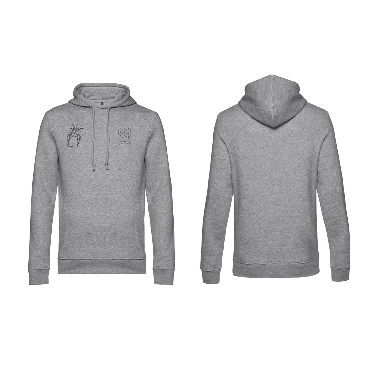 KVC Hoodie Doppeldruck umrandet