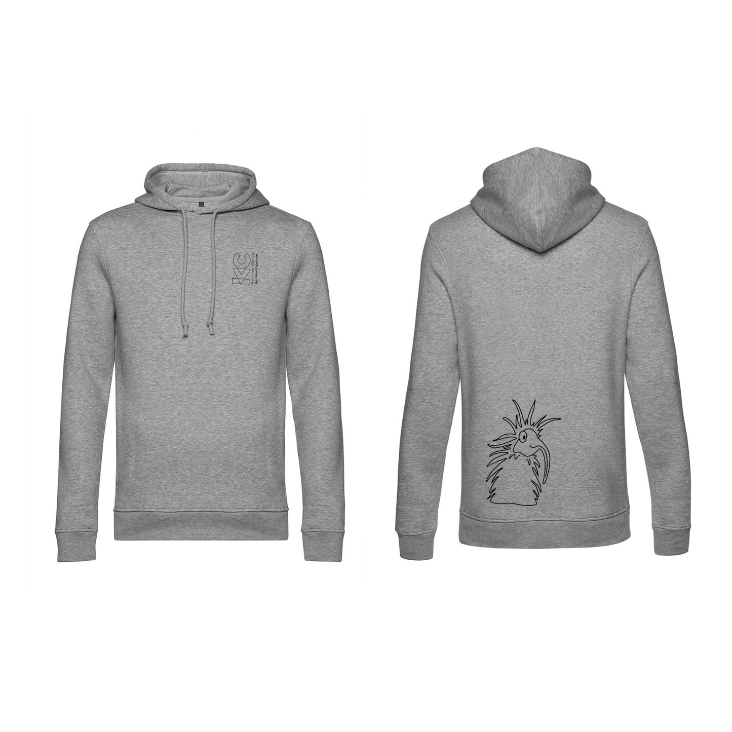 KVC Hoodie Doppeldruck umrandet