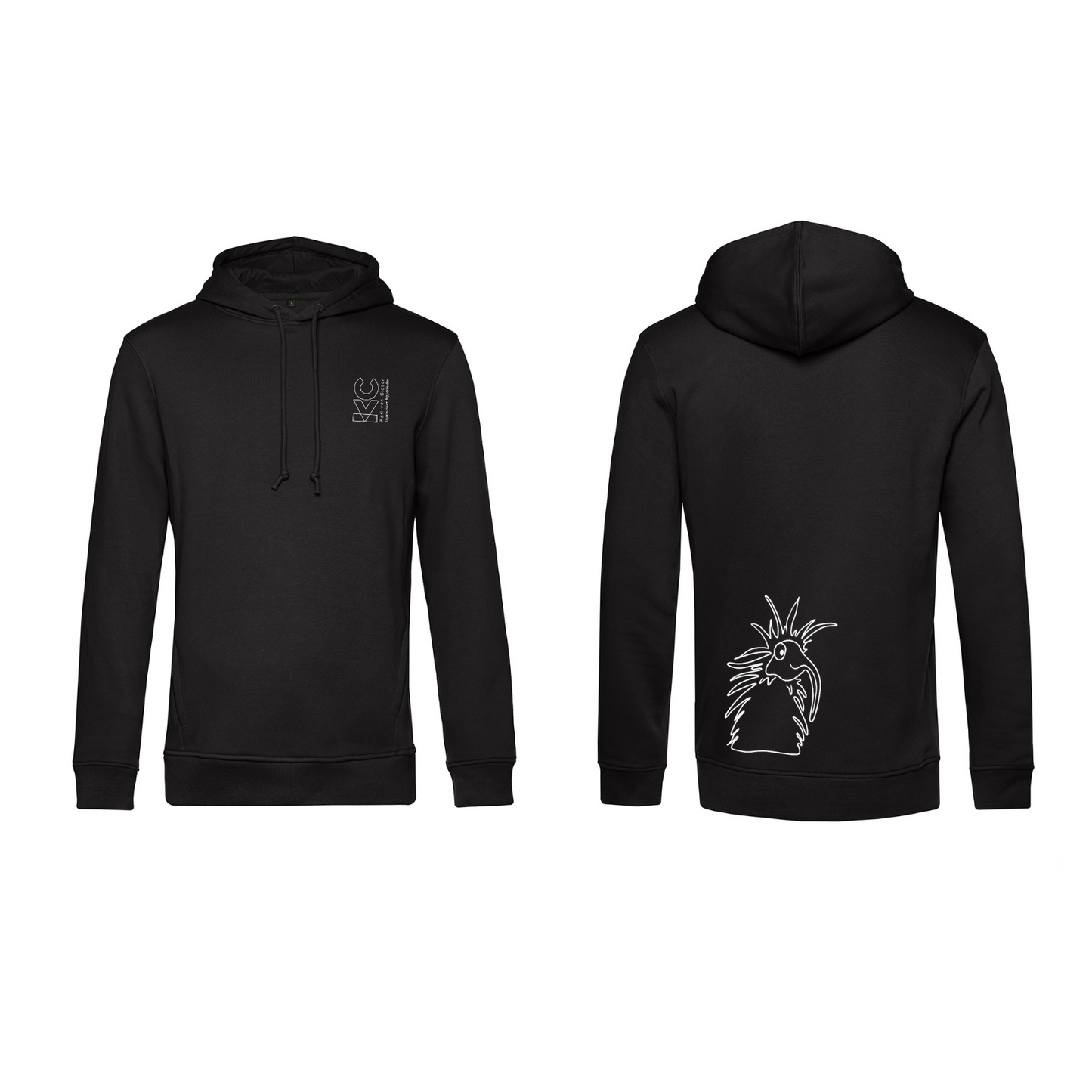 KVC Hoodie Doppeldruck umrandet